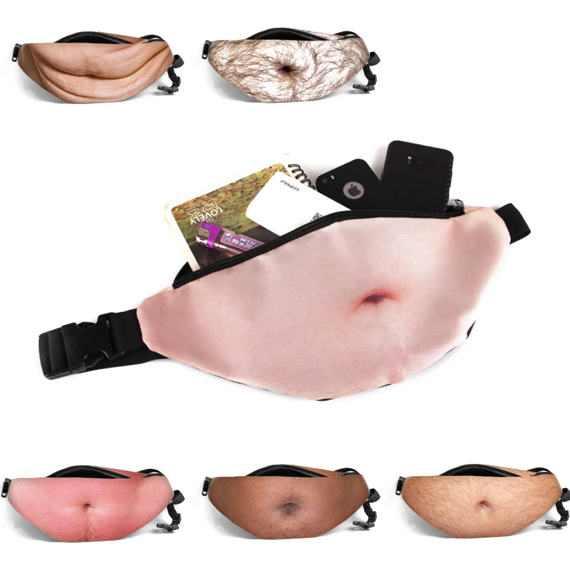 Женские 3D карманы для живота ПУ Новинка мужская сумка на пояс пива путешествий
