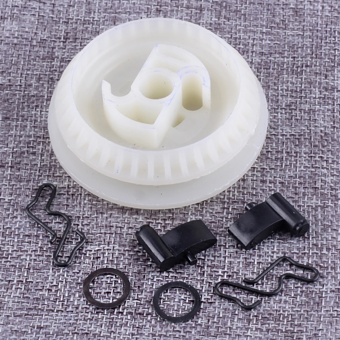 LETAOSK Новинка 7 шт. стартовый шкив и Pawl собака пружина набор шайбы подходит для Stihl