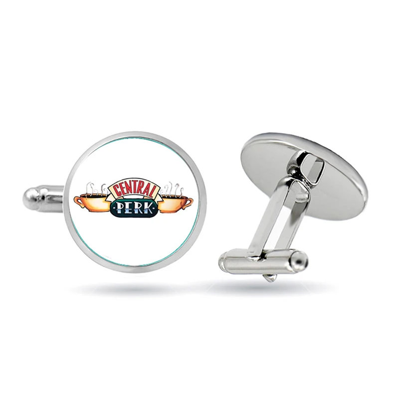 Американский ТВ Шоу друзья значок запонки центральный Перк кофе кулон времени