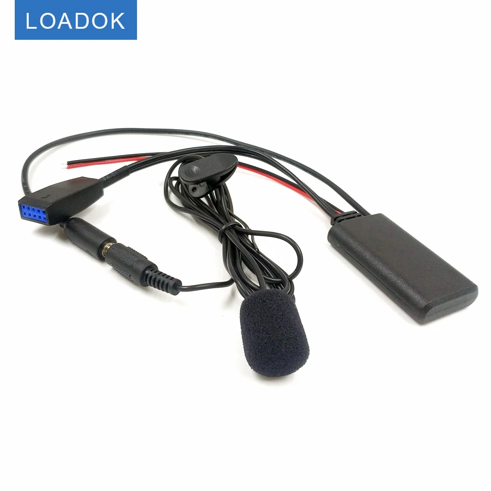 

10Pin Car Radio Bluetooth 5.0 With Microphone AUX IN 3.5MM Audio Cable Adapter For BMW E46 3 Series 2002-2006 Busines CD
