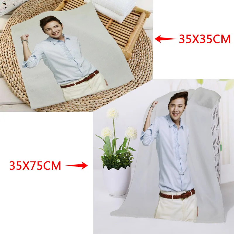 35x35 см, 35x75 см полотенца на заказ KPOP Jang Keun Suk печатные квадратные полотенца микрофибра Абсорбирующая сушка банные полотенца мочалка - Цвет: 16