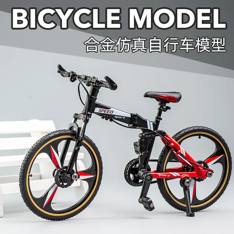 

1:10 alloy road bicycle model simulation model decorations folding bicycle children's toys gifts boys like to break the wind