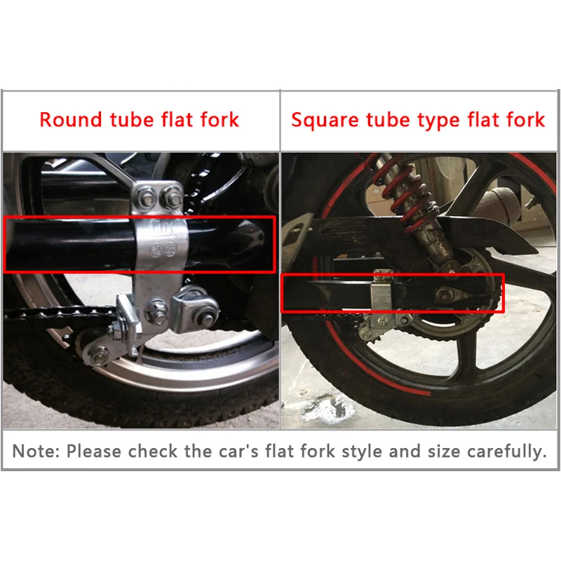 Направляющая натяжителя для мотоциклетной цепи регулируемая резинка