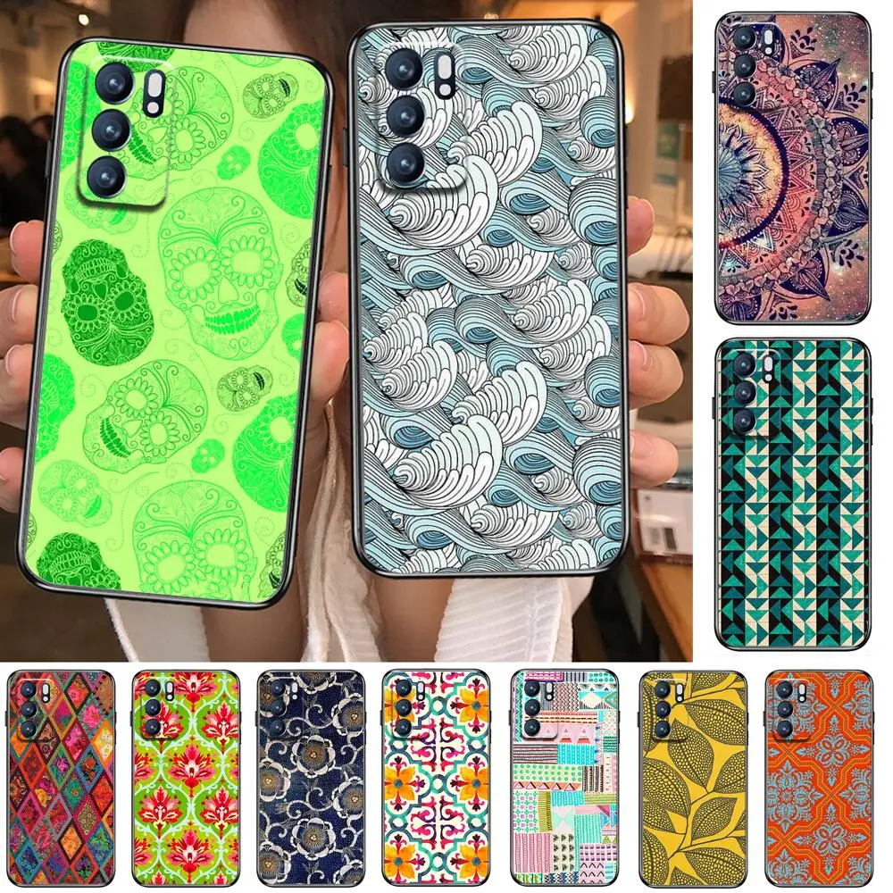 

Vintage Indian Floral Henna Mandala Yoga EthnicFor Realme C3 Case Soft Silicon Back cover OPPO Realme C3 RMX2020 Coque Capa Fund