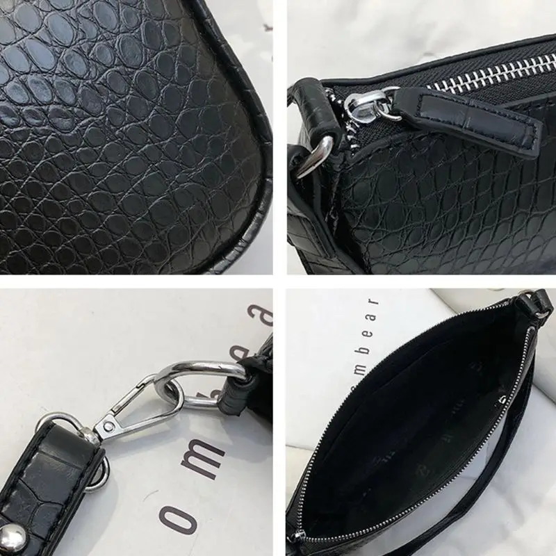 Женская маленькая сумка-конверт через плечо из искусственной кожи Дамский