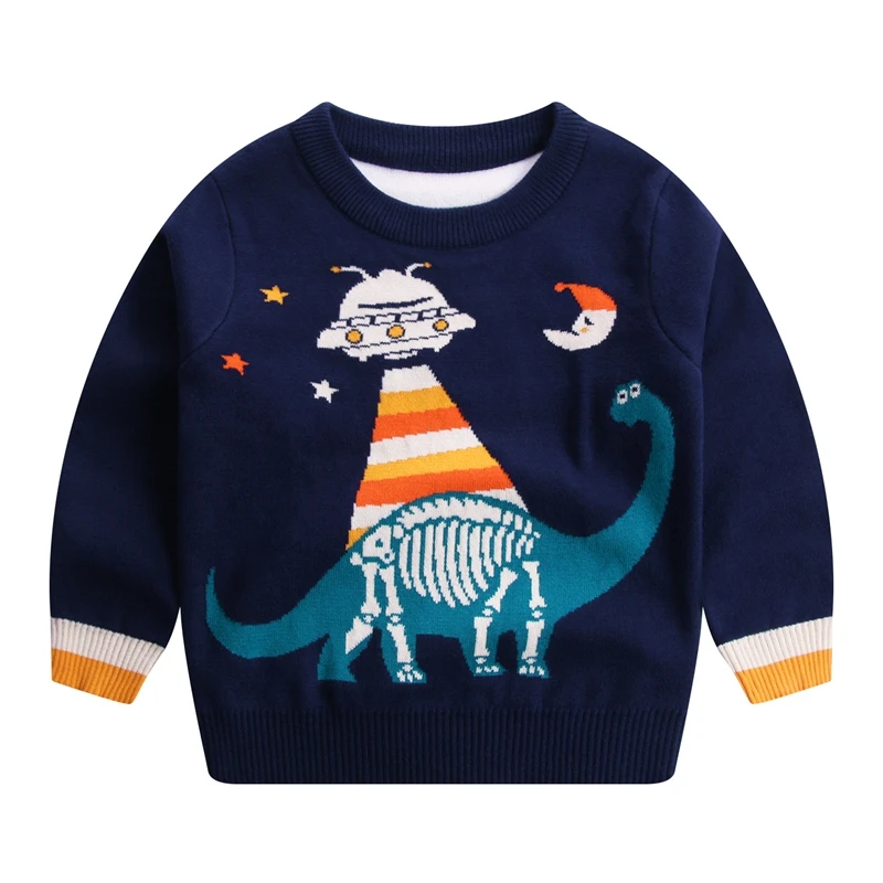 

Boys Girls Sweaters Kids Knitting Pullovers Tops Spring Autumn Cartoon Long Sleeve Warm Outerwear Sweaters Childrens Clothing