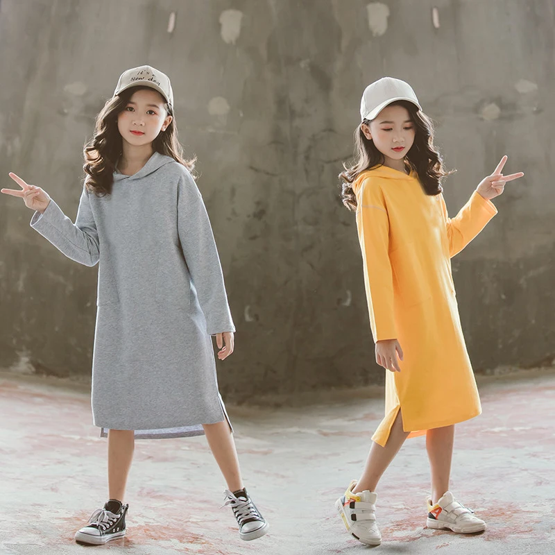 

Girls Dresses New 2019 Autumn Kids Cotton Dresses Baby Casual Dress Children Leisure Dress Toddler Long Style Shirt,#5299