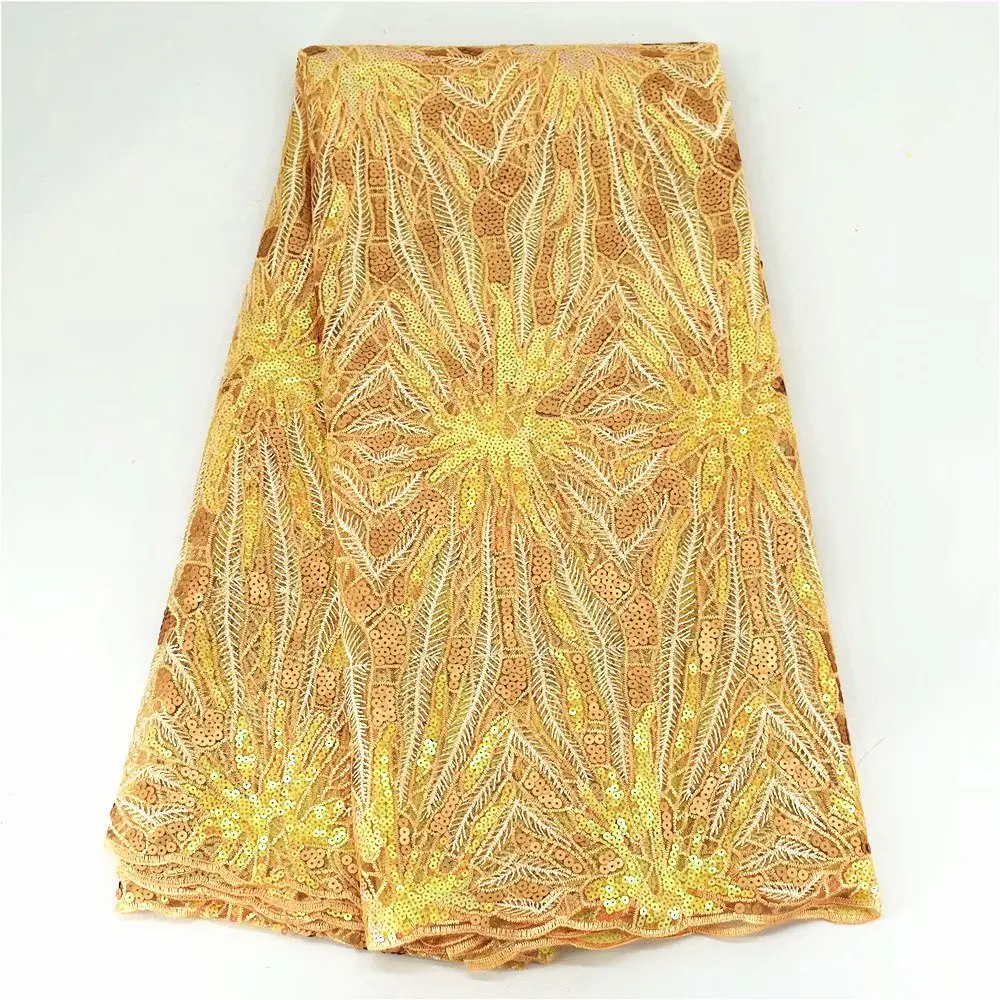 

Африканская французская сетчатая кружевная ткань, Высококачественная швейцарская вуаль, органза, нигерийский Тюль с вышивкой и блестками ...