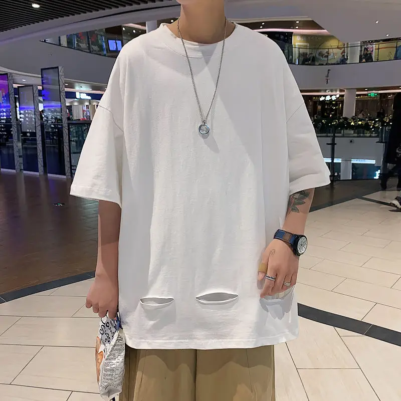

2021 T-shirt Spring And Summer Season Cotton Short Sleeve Student Leisure Comfortable Sport Streetwear Solid Color Best