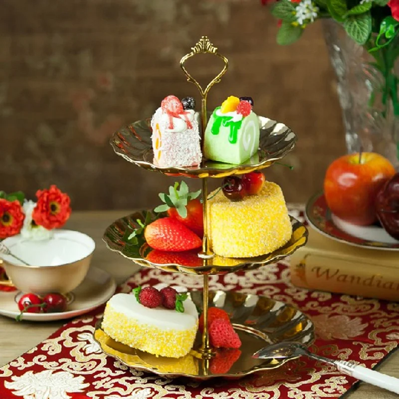 Вращающийся держатель для торта на 2 / 3 Уровня подставка тарелок кондитерских