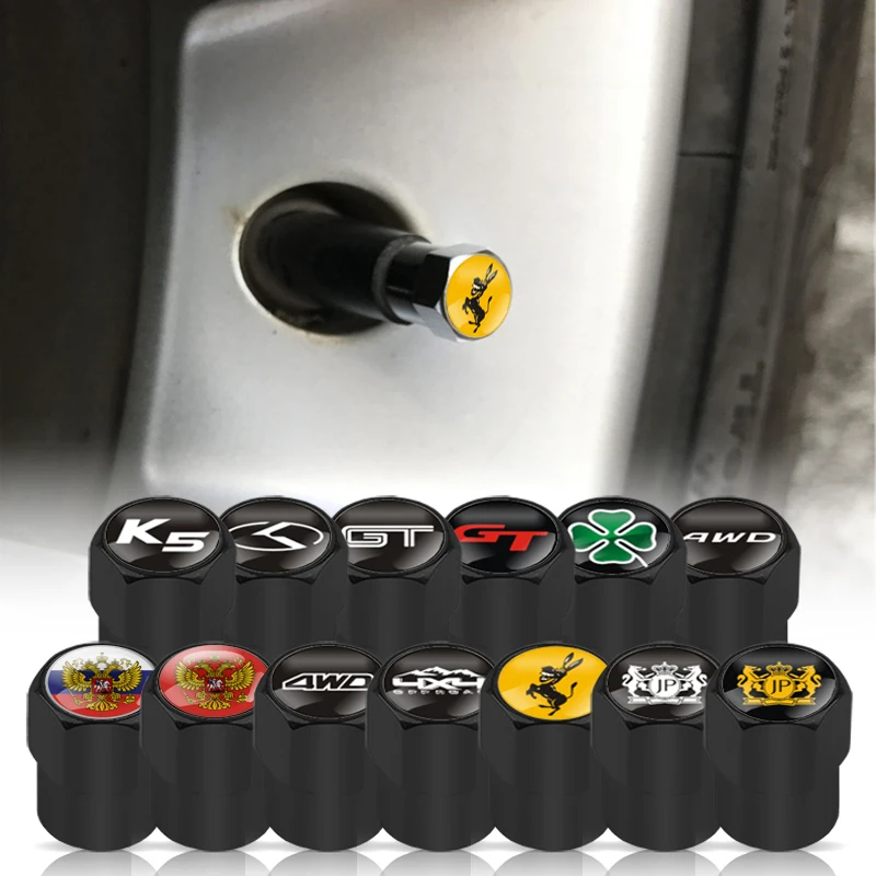 4 шт./лот колпачки для клапанов автомобильных шин стеблей воздушных 6 цветов Kia Ford