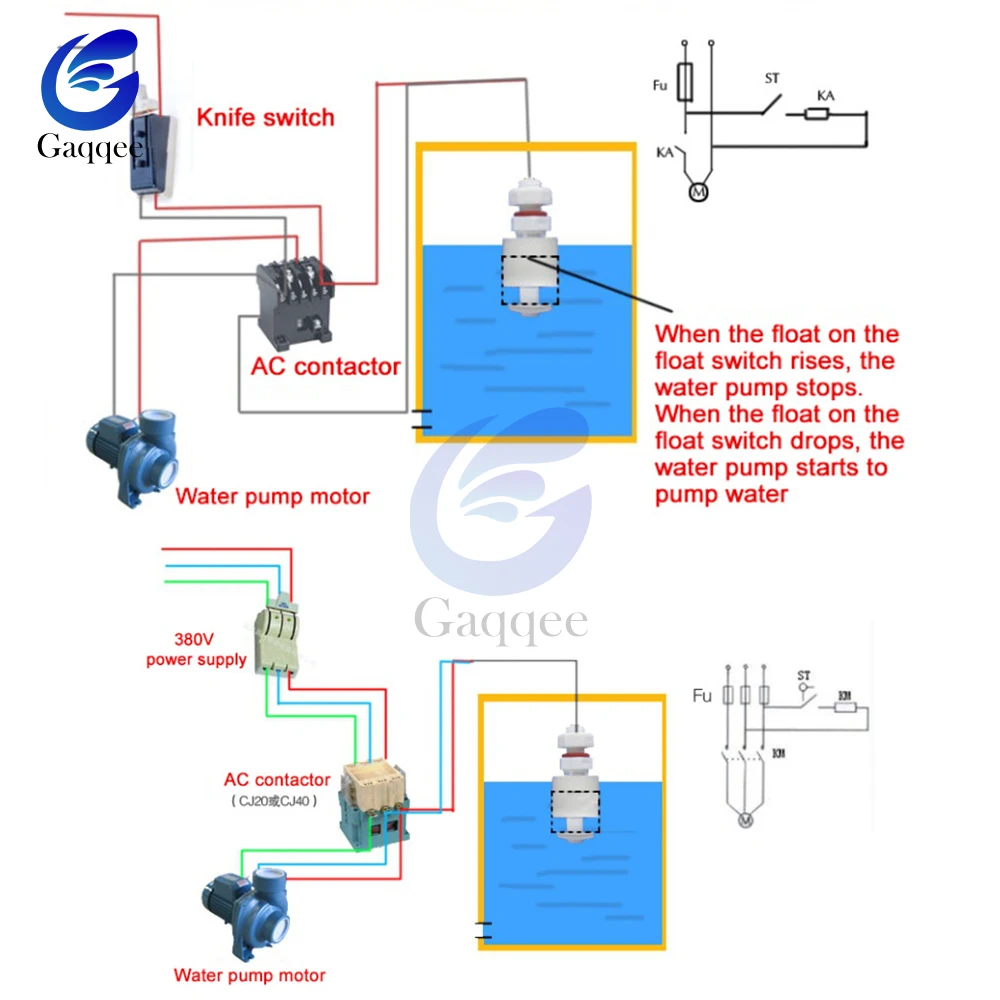 Поплавковый выключатель с боковым креплением постоянный ток 220 В 60 Вт|Приборы для