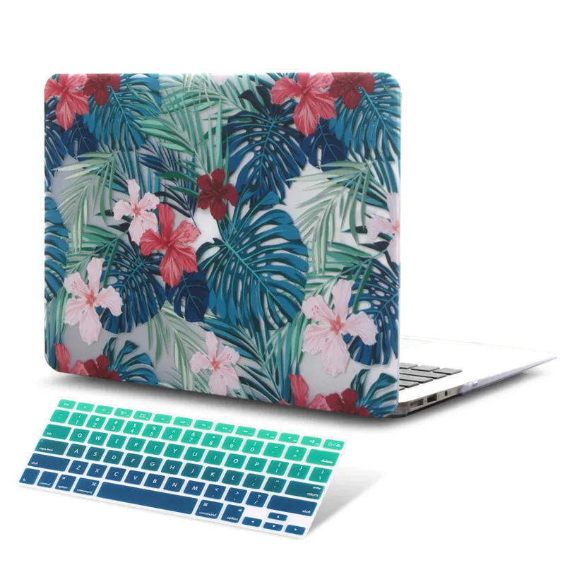 Чехол для ноутбука MacBook Air 13 11 Pro 13 15 retina A1502 Touch Bar mac book 12 13 1" A1708 A2159 A1989 жесткий чехол - Цвет: R001