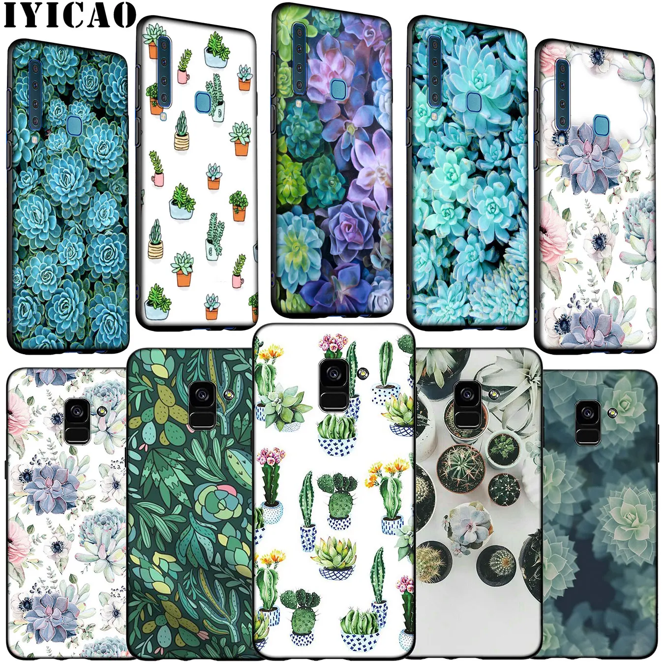 Красивый мягкий силиконовый чехол для телефона Samsung Galaxy A6 Plus A7 A8 A9 2018 A3 A5 2016 2017 Note 9 8