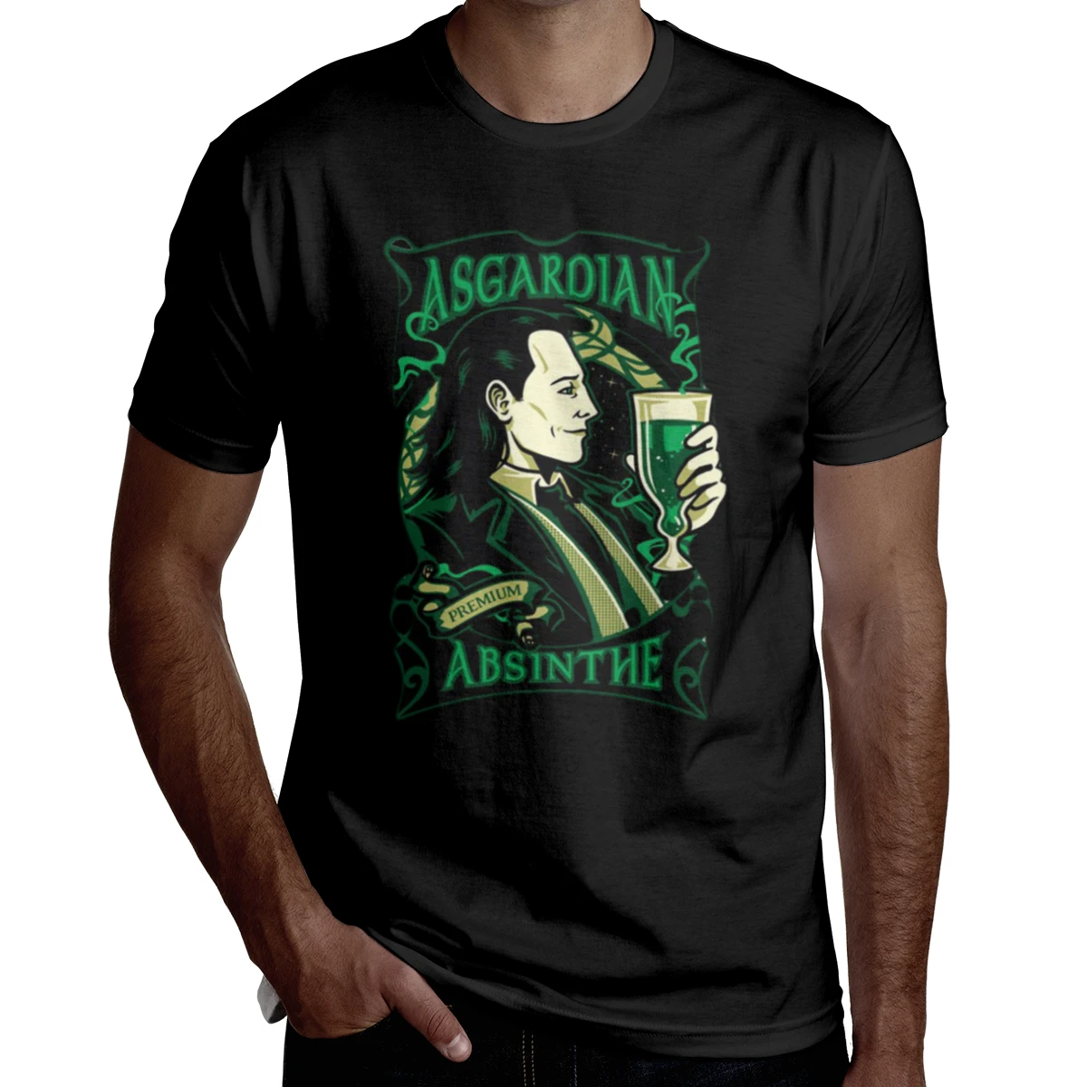 Loki Tom Hiddleston асгардианская Absinthe 2021 мужская летняя футболка большого размера с