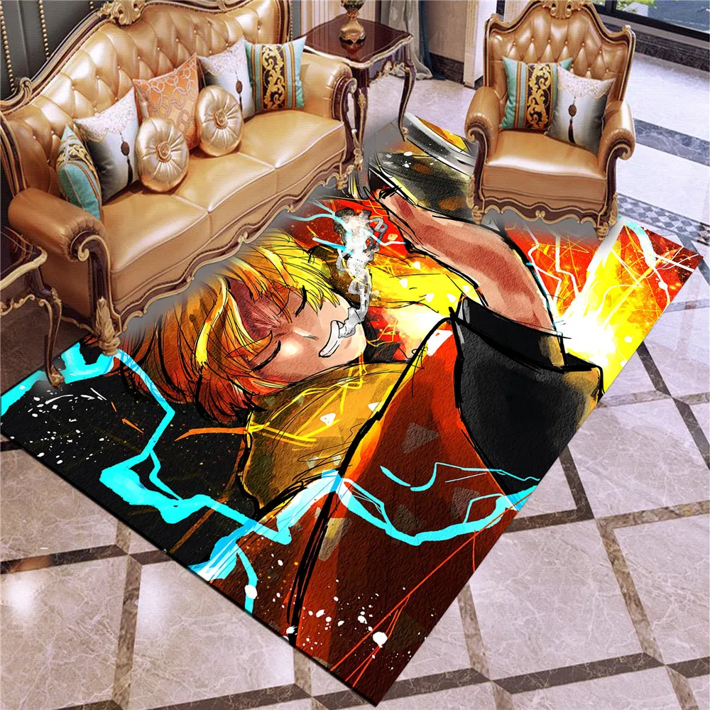 

10 type Demon Slayer: Kimetsu No Yaiba Kamado Tanjirou Agatsuma Zenitsu Rengoku Kyoujurou Non-slip Rug Carpet Boys Gift