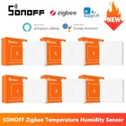 Датчик температуры и влажности SONOFF SNZB-02 Zigbee, 1-10 шт., умный дом, синхронизация работы в режиме реального времени через Голосовое управление eWeLink для Google Home