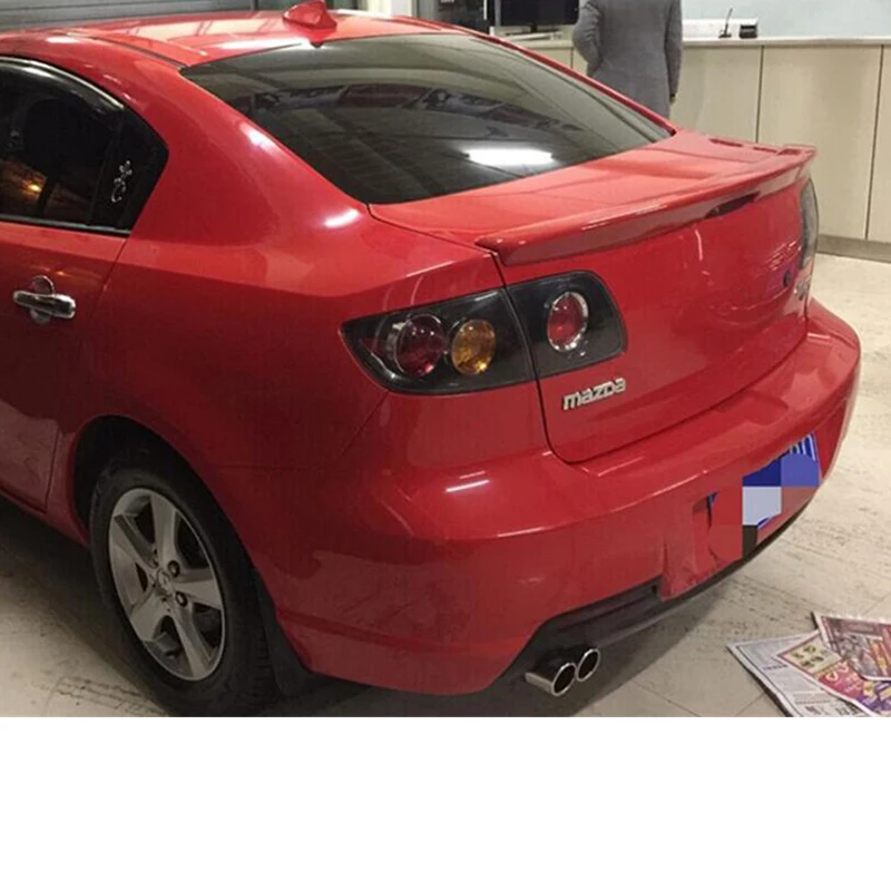 Спойлер для Mazda 3 2005 2013 высококачественный материал ABS заднее крыло автомобиля