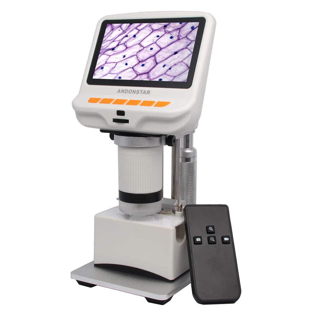 

Детский цифровой USB-микроскоп Andonstar AD105S, 4,3 дюйма, встроенный дисплей, слайды, наблюдение за тканью, подарок для детей, ботанические клетки