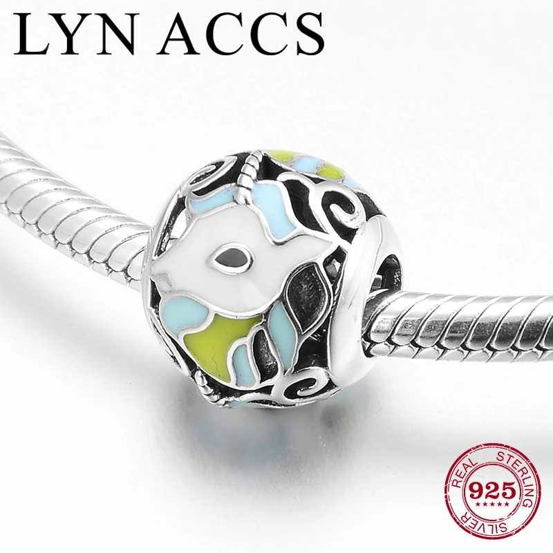 Креативный 925 пробы Серебряный благоприятный цельный олень круглый