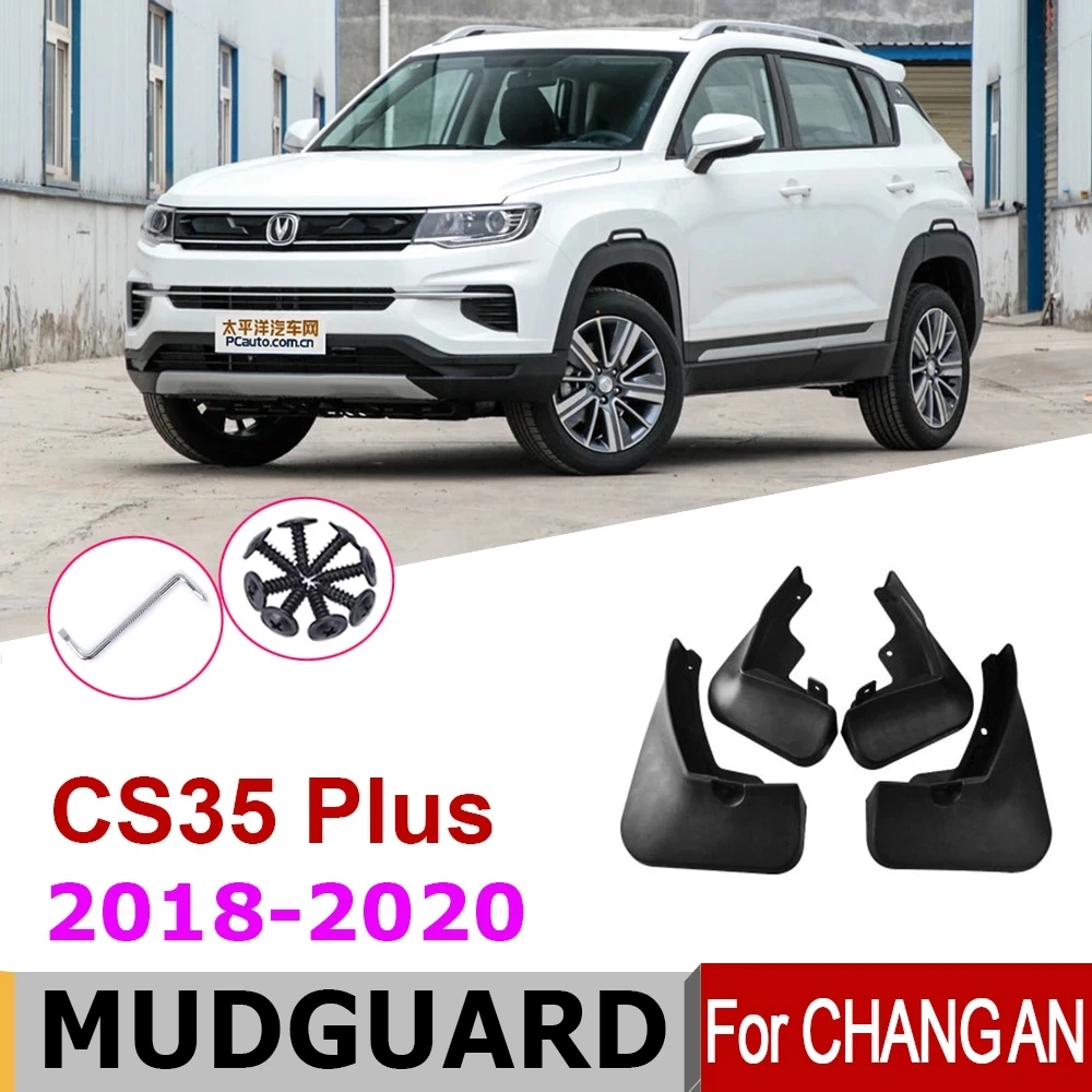 

Mudguards For Changan CS35Plus 2018-2020 4 PCS Front Rear Fender Mud Flaps Guard Splash Flap Mudguard Car Accessories 2019