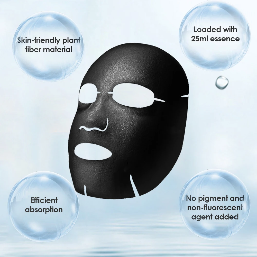 

10PCS Bubble Mask for Face Black Sea Salt Deep Cleansing Moisturizing Oil Control Acne Pores Foam Black Mask Bamboo Charcoal Hot