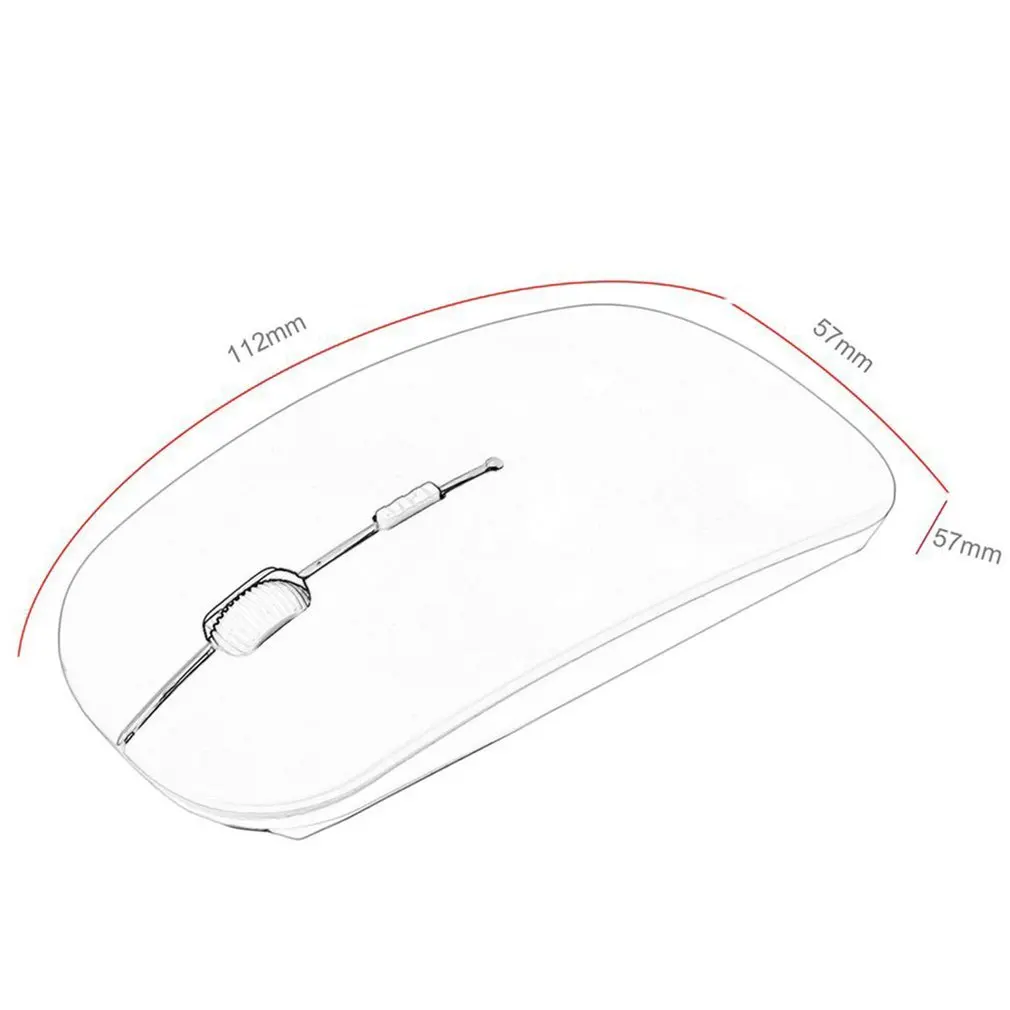 

2.4GHz Wireless Optical Mouse 4 Keys Computer PC Mice USB 2.0 Ergonomically Design Ultra Slim Fashion Mouse Red Blue Green