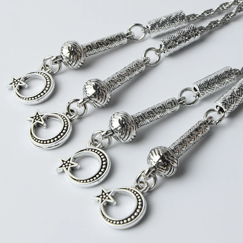 2pcs national emblem of Turkey The starsmoon Rosary pendant 9cm For jewelry making Muslim DIY accessories materials | Украшения и