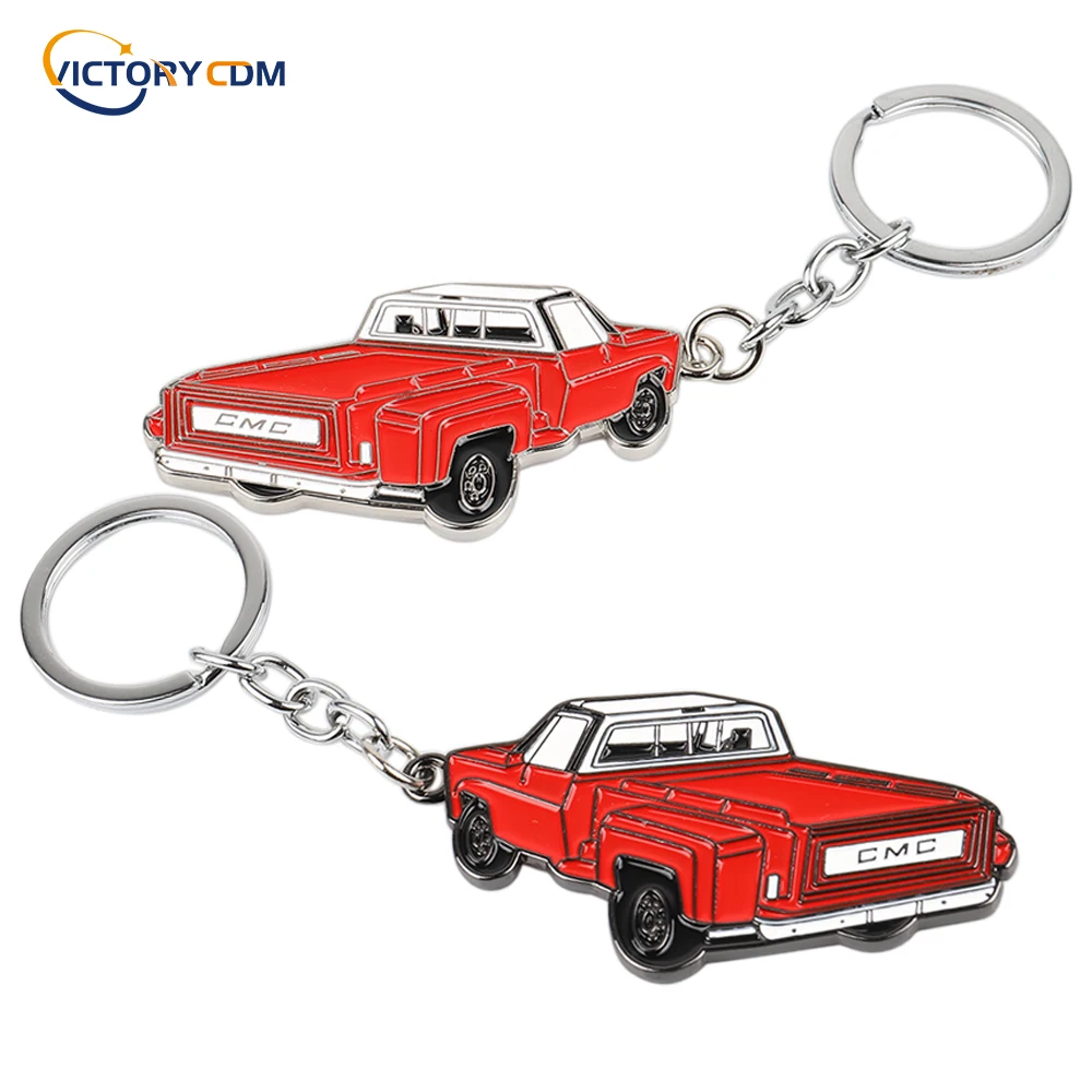 2021 New 3D Metal Car Model keychain Car Styling Key ring Exquisite Gift For GMC Double sided