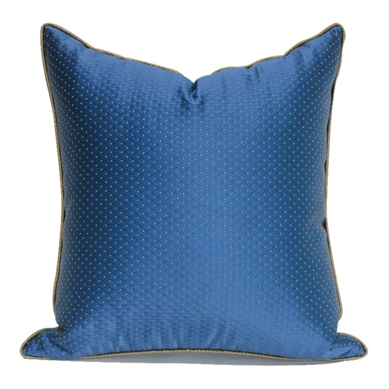 

Модель комнаты, новинка, китайская наволочка для подушки, высокое качество, синяя клетчатая декоративная наволочка для дивана, домашнее мяг...