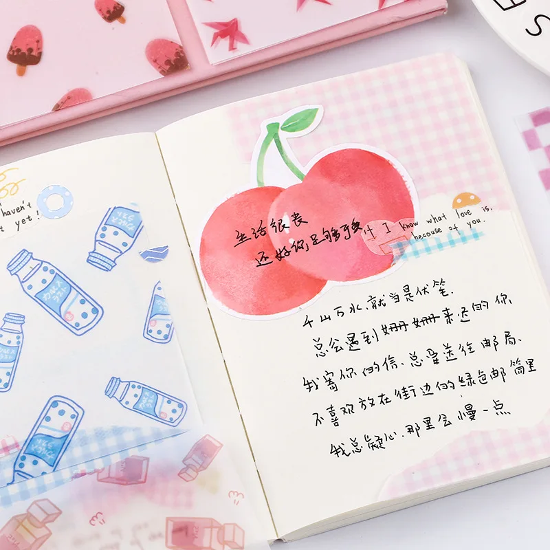 Ретро милые растения гирлянда Животные серная кислота бумага Блокнот Липкие