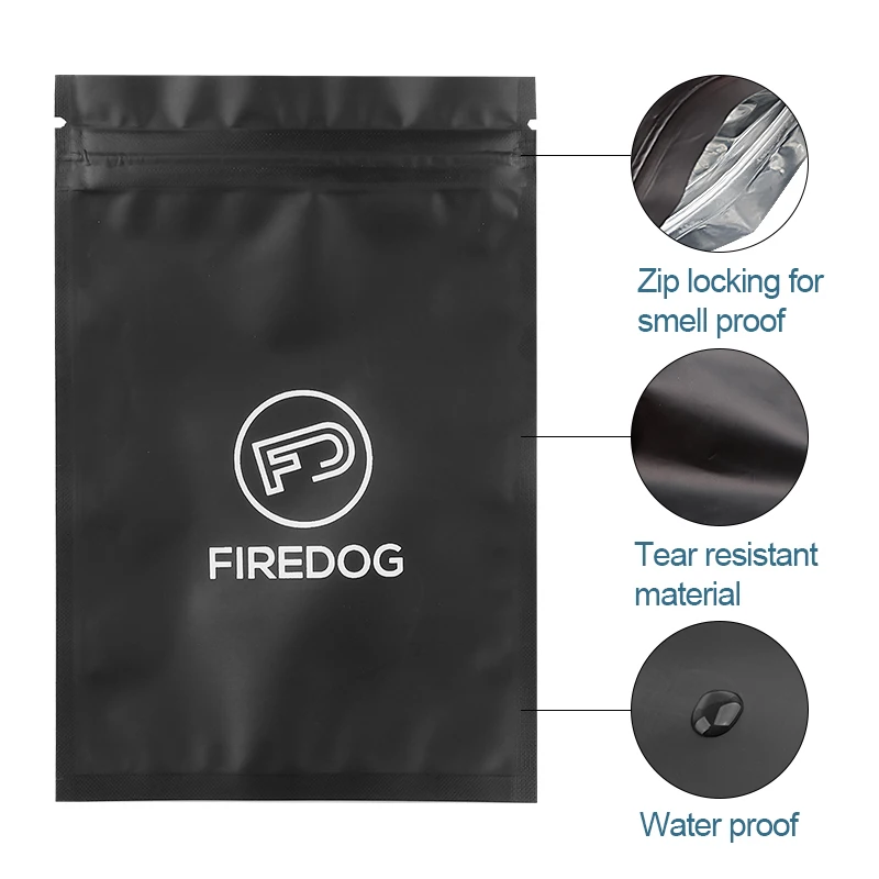 FIREDOG 50 шт. курение майлар сумка с защитой от запаха табачный мешок для табака