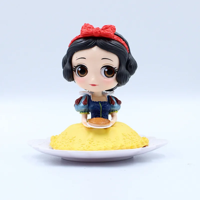 Disney's new sitting fairy tale princess Snow White Alice Mermaid Cinderella Scenery Cake children's toys Girlsɻirthday Gifts |