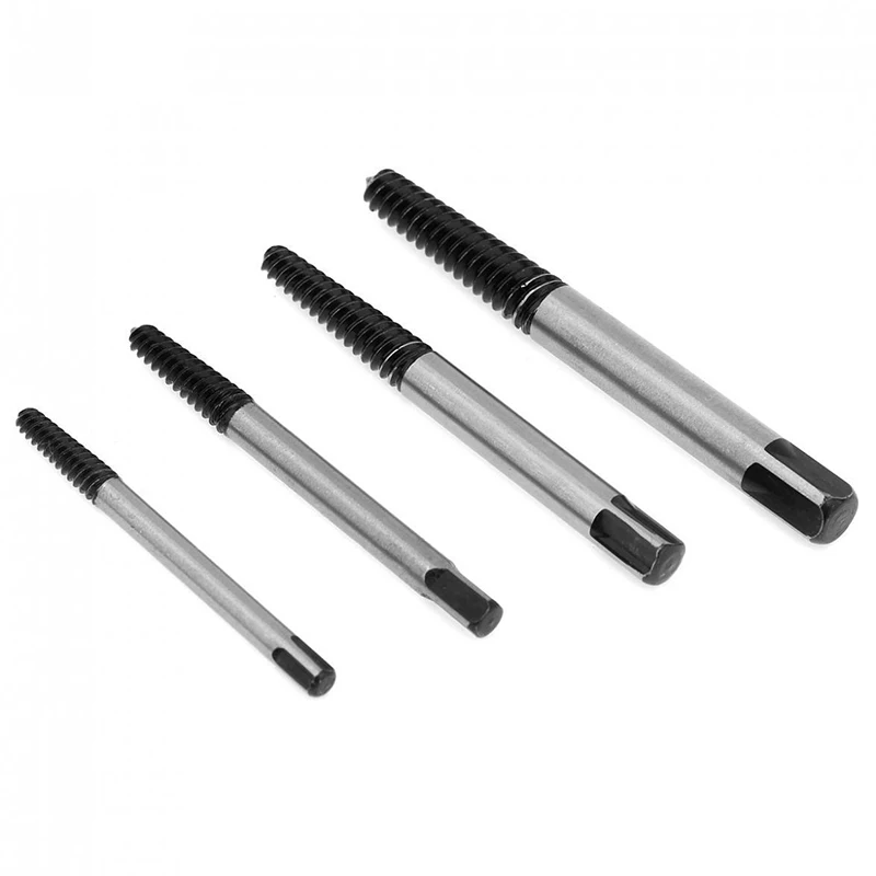 

5Pk Damaged Bolt Remover Screw Extractor Guide Drill Bits W/ Holder Frame Parts