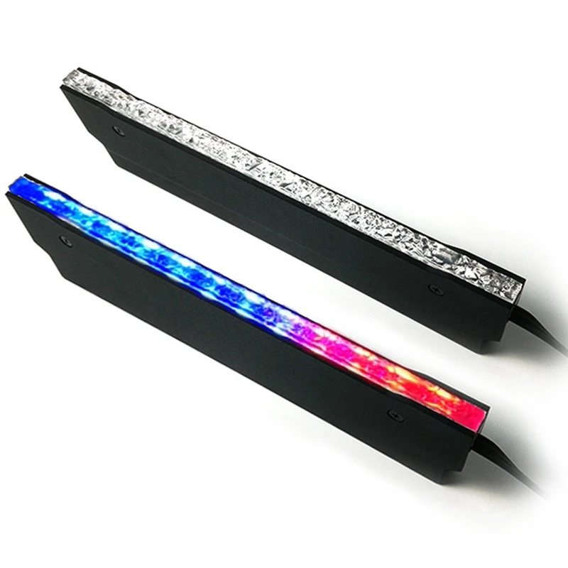 

2 Pcs Memory Heat Sink Radiator Shell 5V 3.6W Rgb Led Light Effect Aluminum Heat Sink for Desktop Computer Ddr3 Ddr4
