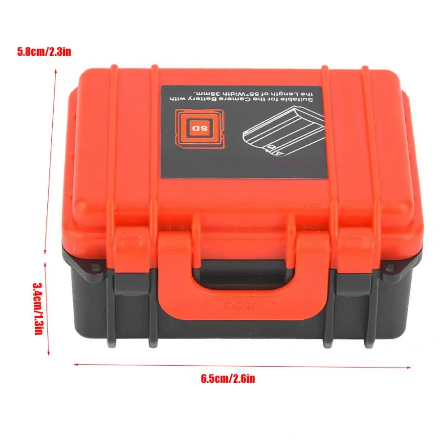 Внешний аккумулятор чехол ABS батарея для камеры CD карта памяти пыленепроницаемый