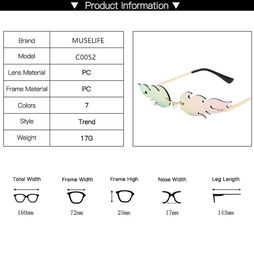 Солнцезащитные очки MUSELIFE зеркальные женские модные роскошные солнечные без