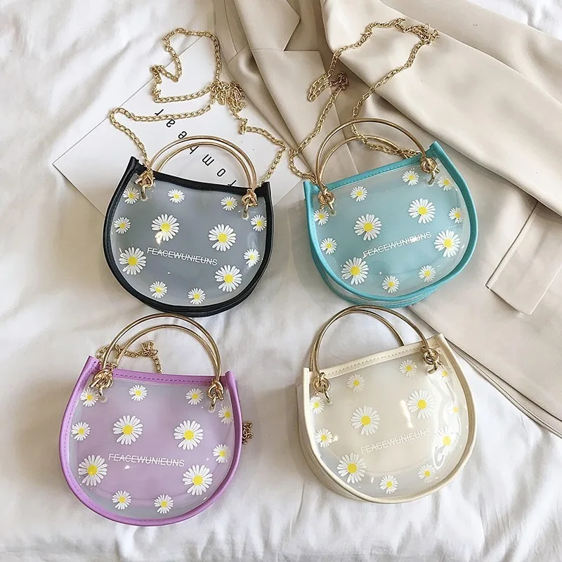 Летняя прозрачная Милая мини-сумка женская 2020 популярная новая маленькая сумка