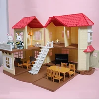 forest animal family 112 koala villa furniture for dolls toy diy bakery bus house toys red roof country home gift set for girls