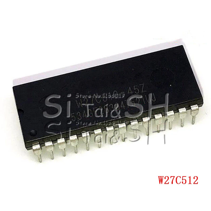 10 шт./лот W27C512 45Z DIP28 45 64K X 8 электрически EPROM IC|Интегральные схемы| |