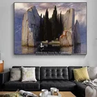 Арнольд боклин жикле холст печать живопись Домашний декор репродукция плакат печать (острова мертвецов)