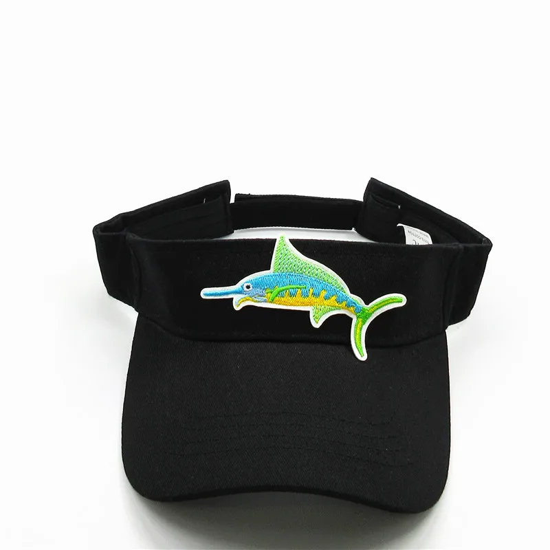 

2020 Cotton Fish Animal Embroidery Visors Baseball Cap Adjustable Snapback Cap for Men and Women 320