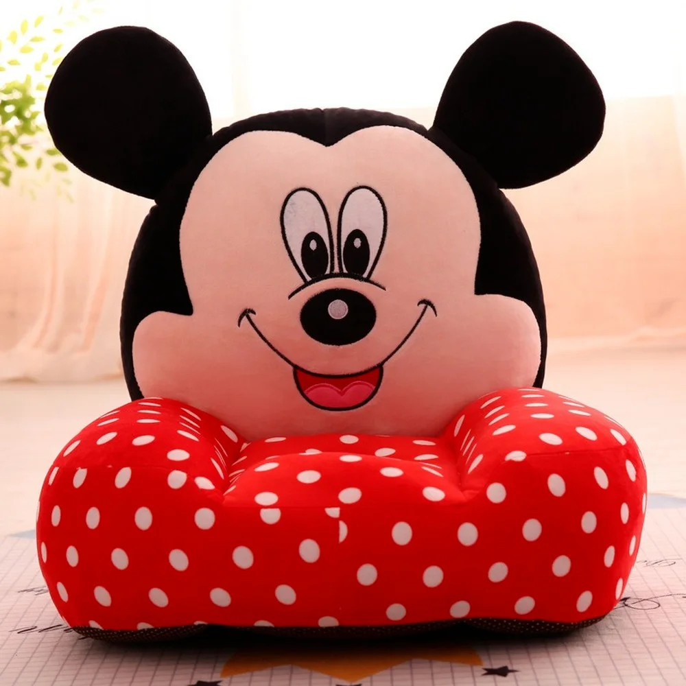 

Disney Mickey Mouse Baby Seat Minnie Mouse Children Baby Support Cushion Baby Plush Figure Sofa Baby Newborn Props Toddler Sofa