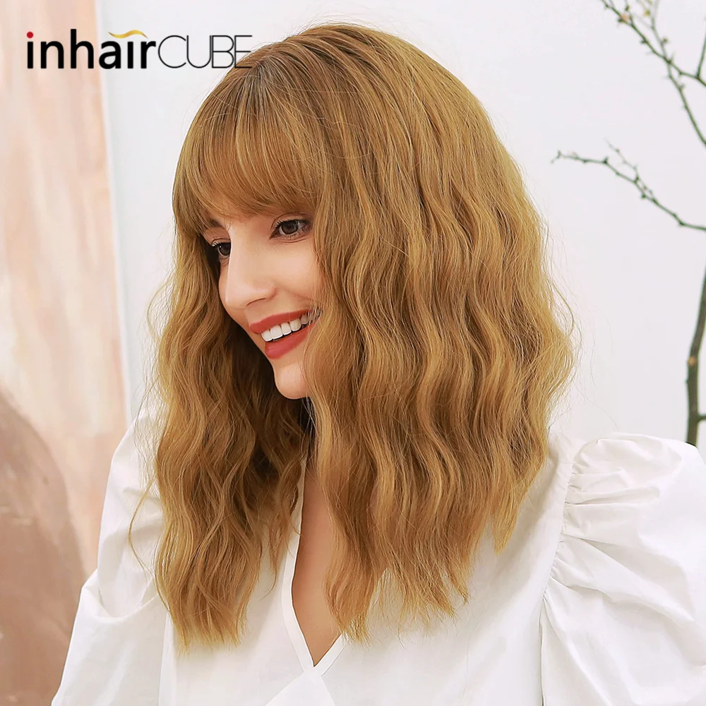 Женские синтетические парики INHAIR CUBE термостойкие длинные вьющиеся