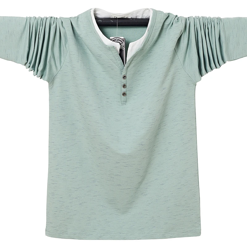 Мужская хлопковая футболка облегающая с V-образным вырезом в стиле пэчворк