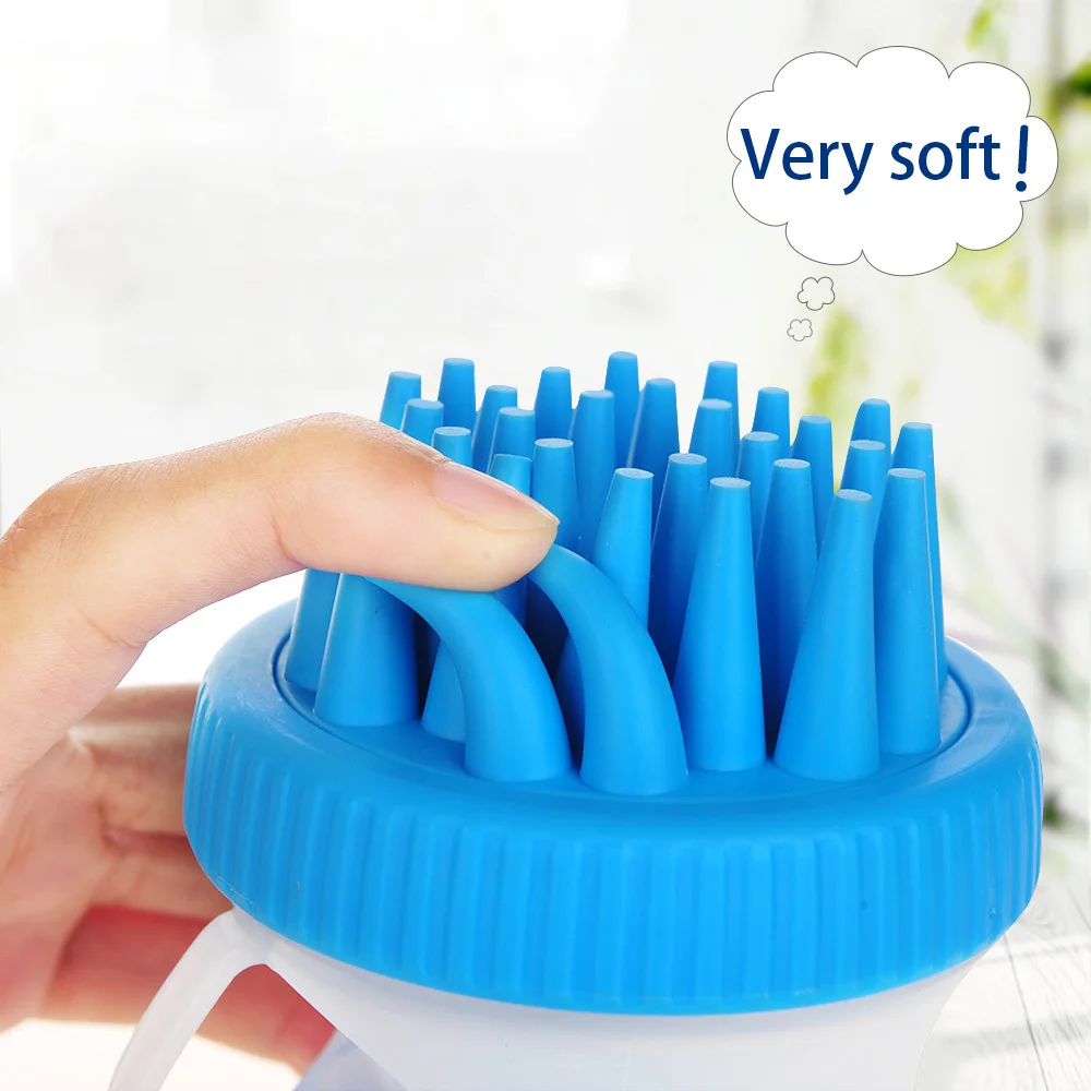 Чистительная ГРЕБЕНКА для ванной Собаки Уход За Домашними Животными силиконовый