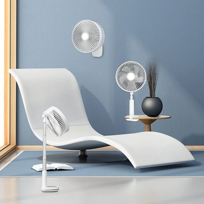 

Stand Fan,Clip Fan Folding Portable Telescopic Floor/USB Desk Fan Battery,3 Speeds,for Office Home Outdoor Camping