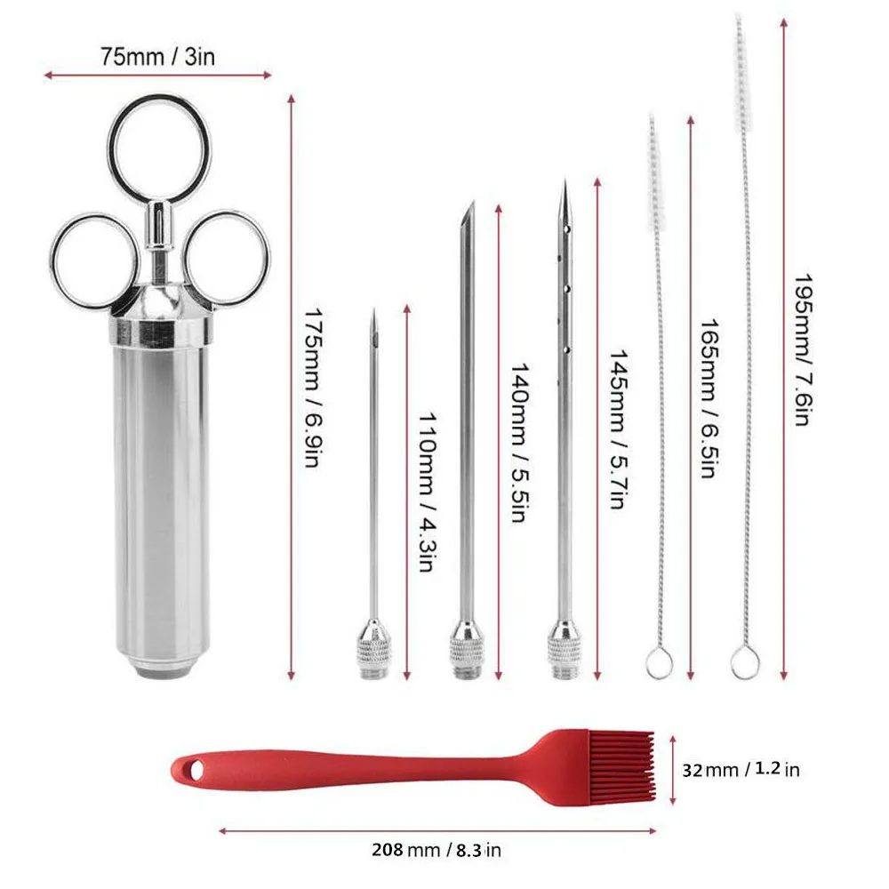 Шприц для индейки маринад инжектор приправы Турция инъекторы мяса
