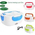 Портативный Электрический Ланч-бокс, 110 л, 220 В, 40 Вт, пищевой Ланч-бокс, нагревательный контейнер, подогреватель пищи, вилка ЕС, США, автомобильная вилка