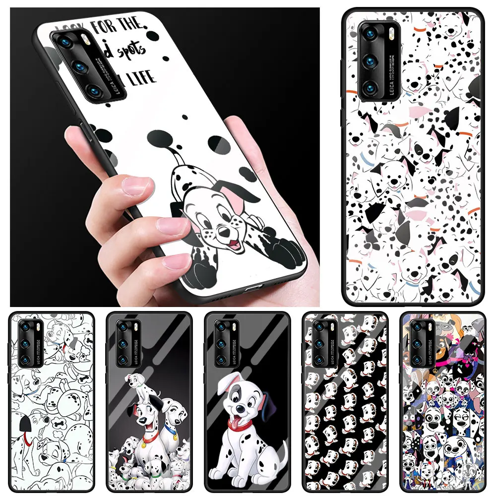 

Милый чехол 101 из далматинского стекла для Huawei P30 Lite P40 P20 Y7 2019 Y9a Y8p Y8s, чехол, Обложка, чехлы, Coque